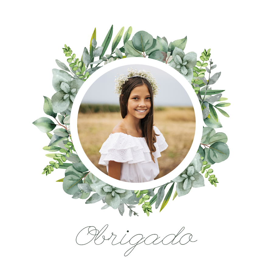 Cartões de agradecimento — Explosão botânica