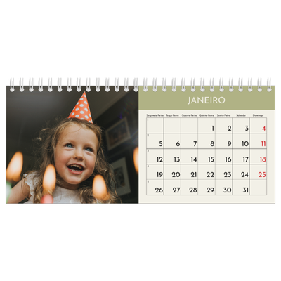 Calendários de mesa — Capítulos pastel [Janeiro]
