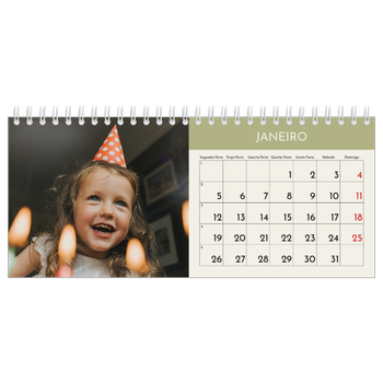 Calendário de Fotografias de Mesa — Capítulos pastel