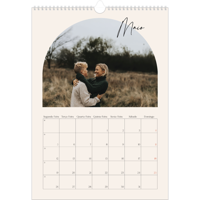 Calendário A3 — Arco das recordações [capa]