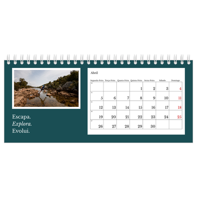 Calendários de mesa — Terra editorial [Abril]