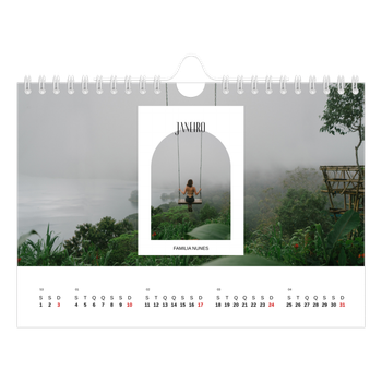Calendário de Fotografias A5 Paisagem — O arco aberto