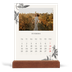 Calendário de mesa com suporte em madeira - vertical  — Tinta e hera [Fevereiro]