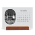 Calendário de mesa com suporte em madeira - horizontal  — A estrada aberta [Fevereiro]