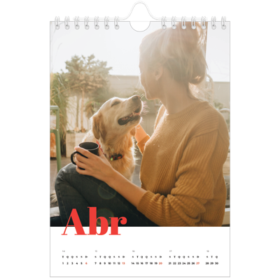 Calendário A5 — Um ano audacioso [Abril]