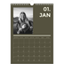 Calendário fotográfico A4 — Contemporâneo arrojado [Janeiro]
