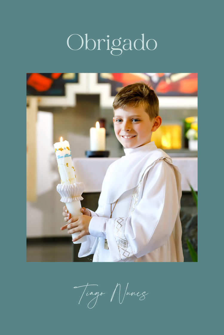 Cartões de agradecimento — Moderno e azul-turquesa