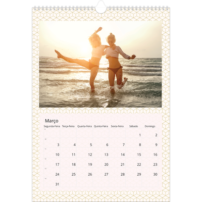 Calendário A3 — Geométrico [Março]