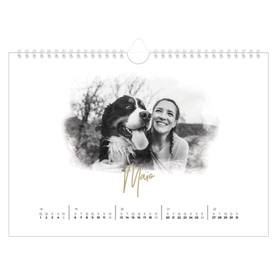 Calendário A4 horizontal — Efeitos fotográficos [Maio]