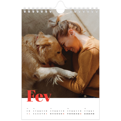 Calendário A5 — Um ano audacioso [Fevereiro]