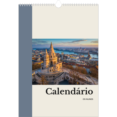 Calendário A3 — Vistas do mundo [capa]