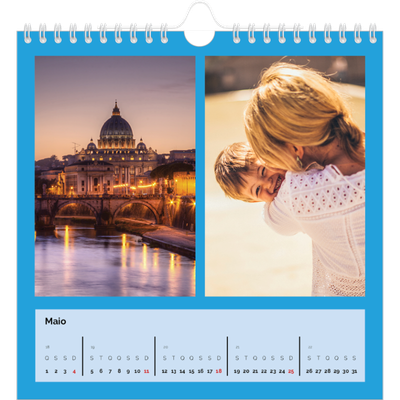 Calendário quadrado — Brilhante e arrojado [capa]