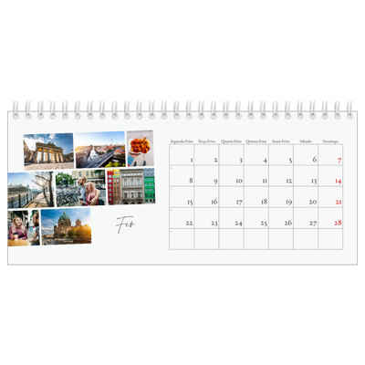 Calendários de mesa — Férias na cidade [Fevereiro]