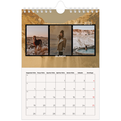 Calendário A5 — Aventura e desejo de viajar [capa]