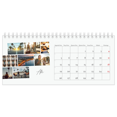 Calendários de mesa — Férias na cidade [Abril]