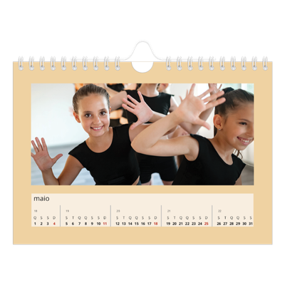 Calendário A5 horizontal — Neo Scandi [capa]