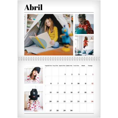 Calendário A4 duplo — A sair da prensa [Abril]