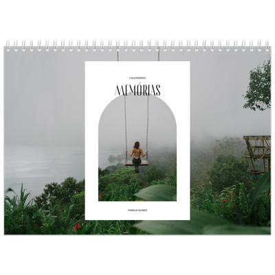 Calendário A4 duplo — O arco aberto [capa]