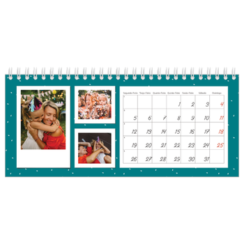 Calendário de Fotografias de Mesa — Fotografias coloridas