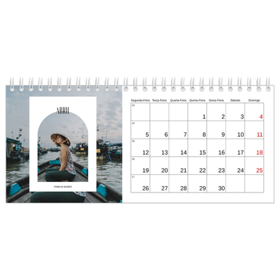 Calendários de mesa — O arco aberto [Abril]