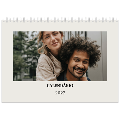 Calendário A4 duplo — Marfim simples [capa]