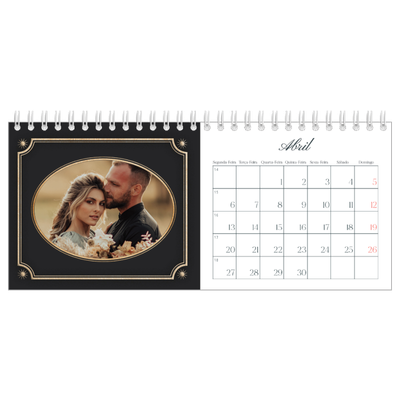 Calendários de mesa — Clássico vintage [Abril]