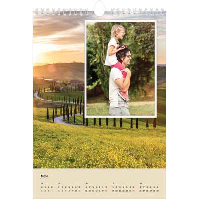 Calendário fotográfico A4 — Quatro estações [capa]