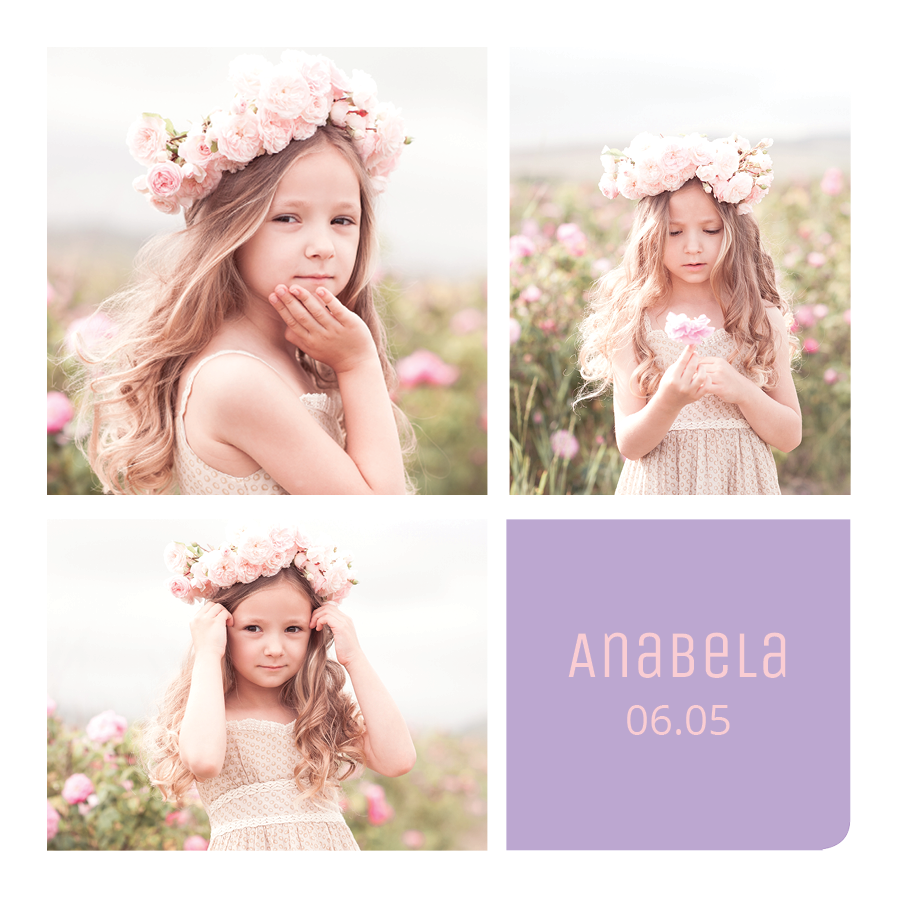 Convites — Bloco de nome lilás