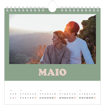 Calendário quadrado — Molduras retro [capa]