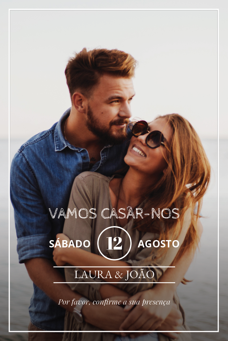 Convites — Carimbo de casamento