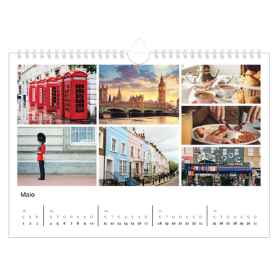 Calendário A4 horizontal — Moldura [capa]