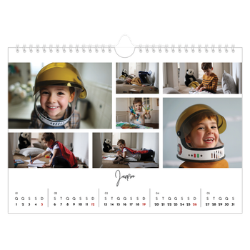 Calendário de Fotografias A4 Paisagem — Arranjos fotográficos