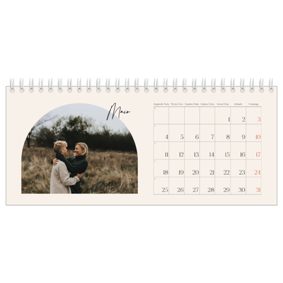 Calendários de mesa — Arco das recordações [capa]