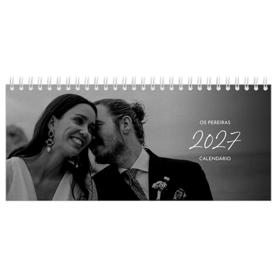 Calendários de mesa — Escrita elegante [capa]