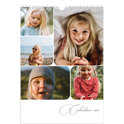 Calendário fotográfico A4 — Fotos e escrita [capa]